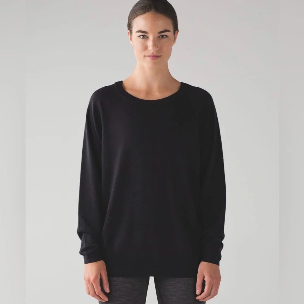Lululemon Rising Salutation Sweater Black - Picture 1 of 4